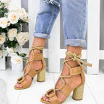 Summer  Espadrilles Women Sandals Heel Pointed Fish Mouth Sandals Woman Hemp Female Bandage Platform Shoes