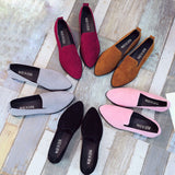2019 Spring Women Loafers Flats Shoe Women Casual Shoes Suede Slip on Boat shoes Female Shoe Comfortable Ballet Flats Size 35-40