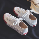 Canvas Fashion Shoes Woman 2019 Spring New Fashion Candy Color Women Casual Shoes Flats Canvas Women Casual Solid Shoes Sneakers