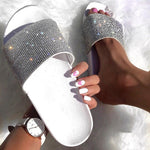 Women Summer Slippers Flip Flops Rhinestone Slides Women Shoes Crystal Diamond Bling Beach Slides Sandals Casual Shoes Dropship