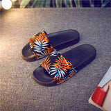 Forest Bamboo Shoes Woman Badslippers Summer Indoor Slippers Zapatos De Mujer Beach Flip Flops Bathroom Home Slippers